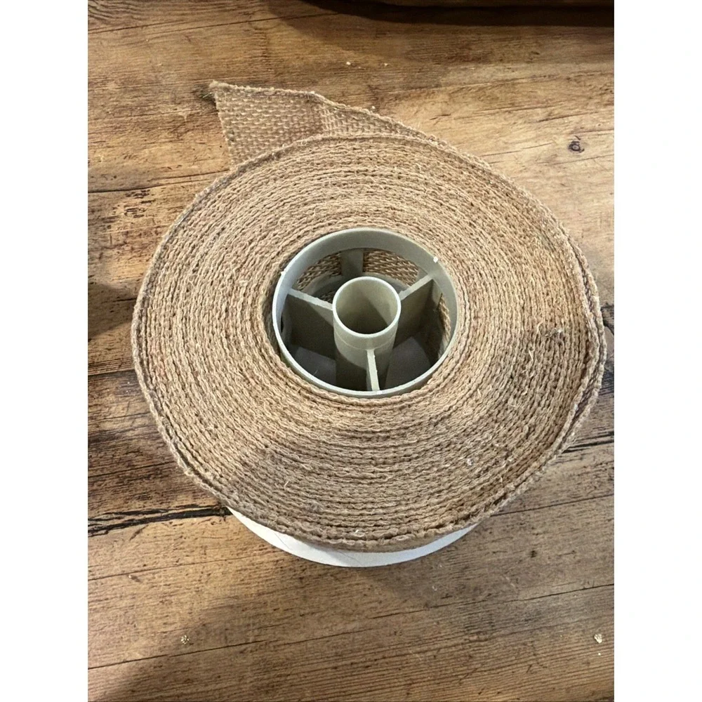 Robert Stanley Collection Ribbons 1999 Burlap Ribbon 30 Feet Used